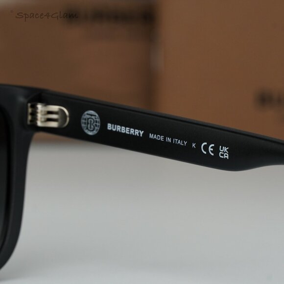 NEW Burberry BE4402U 346487 Matte Black Dark Grey Unisex Sunglasses BE 4402U - Picture 6 of 9